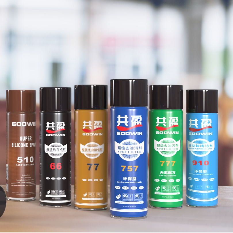 High quality strong tack spray adhesive for Acrylic Laminate wood foam aerosol spray glue