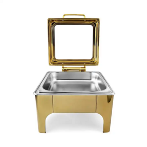 Wholesale Other Hotel & Restaurant Supplies Stainless Steel 6L Gold Chafing Dish Buffet Food Warmer