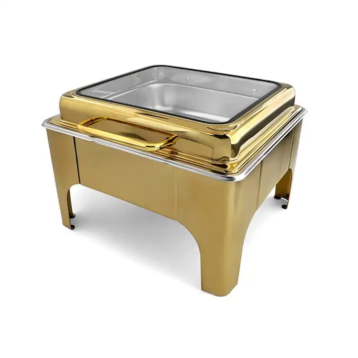 Wholesale Other Hotel & Restaurant Supplies Stainless Steel 6L Gold Chafing Dish Buffet Food Warmer