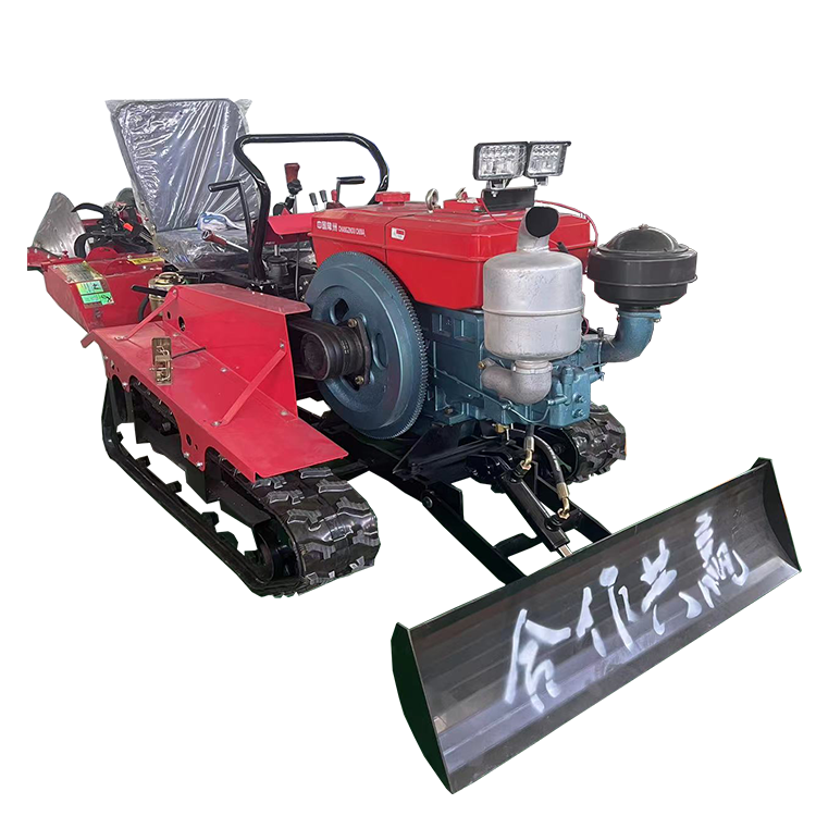 35Hp Crawler Tractor Farm Orchard Paddy Field/mini Crawler Tractor With Rotary Tiller Plow Various Agricultural Machinery