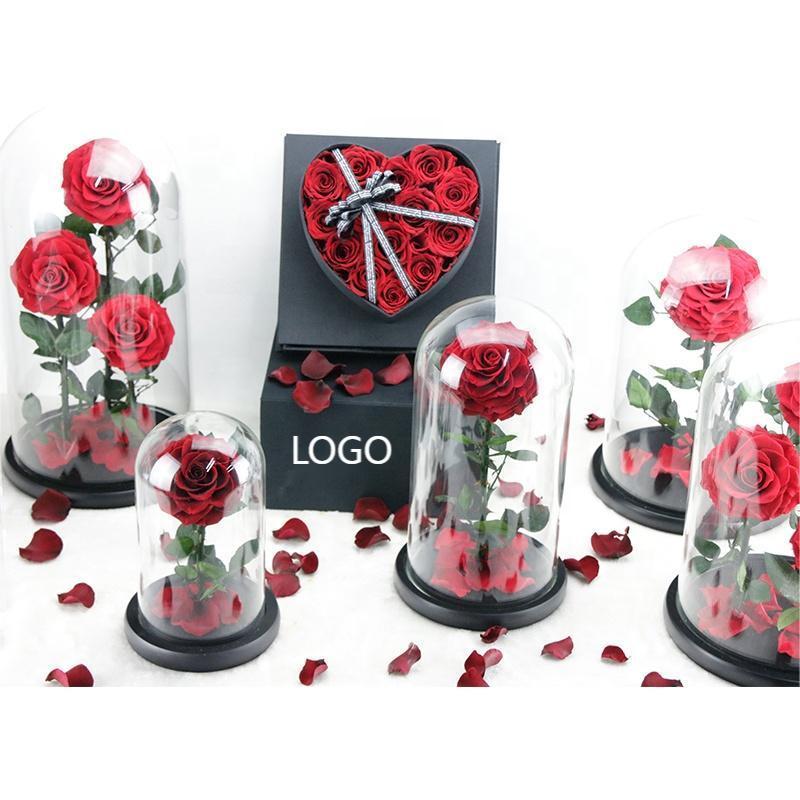 Best China Wholesale Real Touch Rosas Eternas Preservadas Forever Fresh Flower Eternal Preserved Rose In Glass Dome