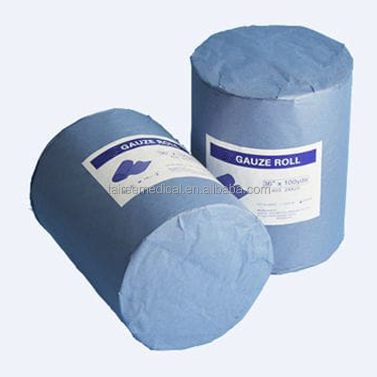 disposable medical absorbent cotton bpc Gauze Roll 100 yards 100m 4 ply for first aid