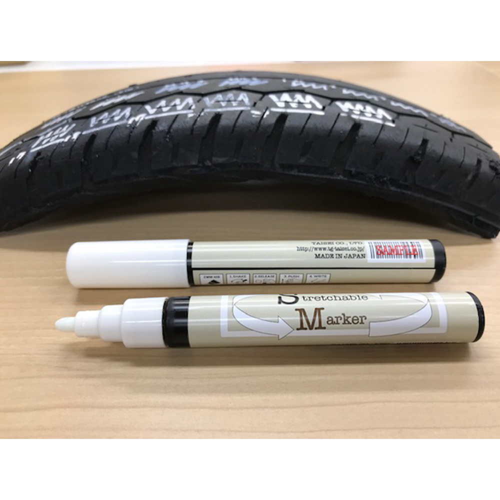 Japan TAISEI tire pen white black whiteboard marker pen ink for car