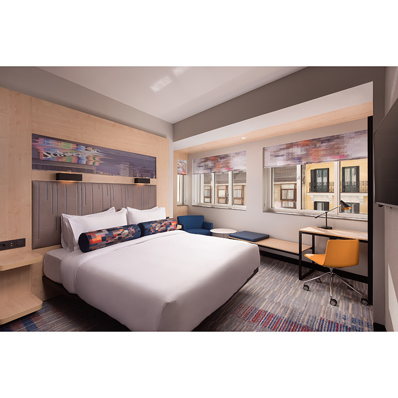 Modern design USA hotels bedroom furniture Aloft hotel by Marriott full set furniture