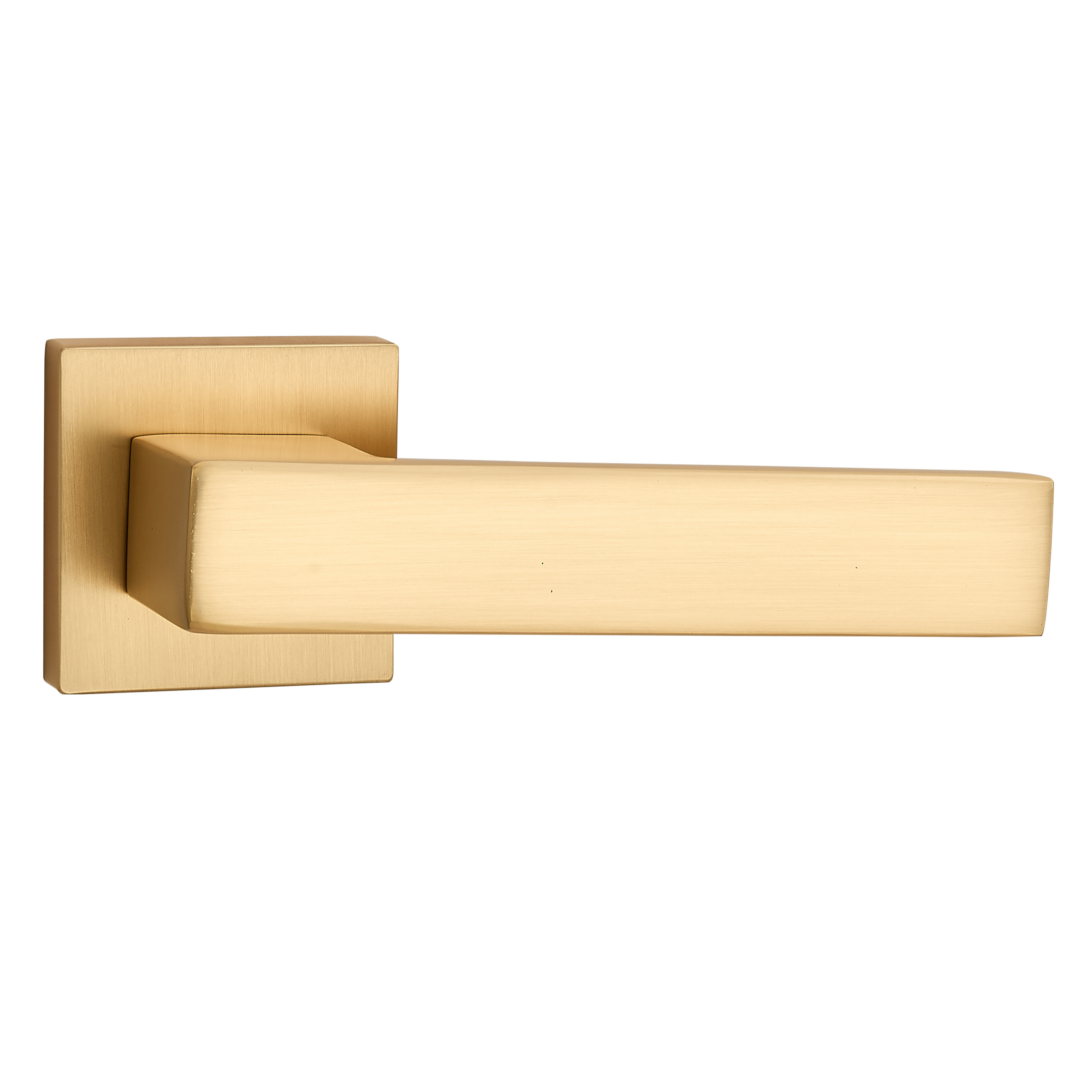 Gold zinc alloy square lever door handle design door locks for wooden doors