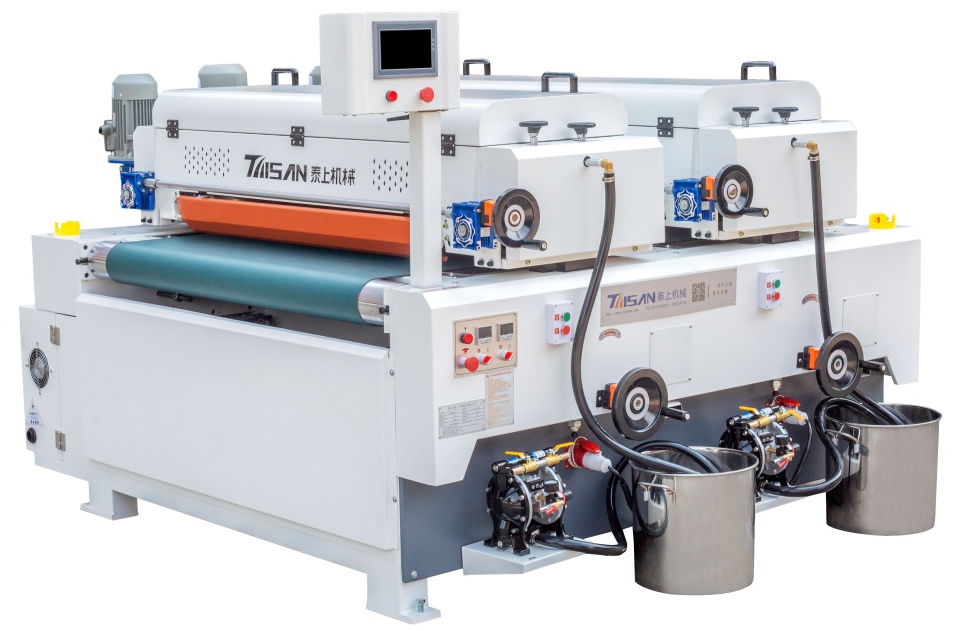 Roller Coater in Wood Machine Painting Wood Woodworking Process Finishing for Paint Application