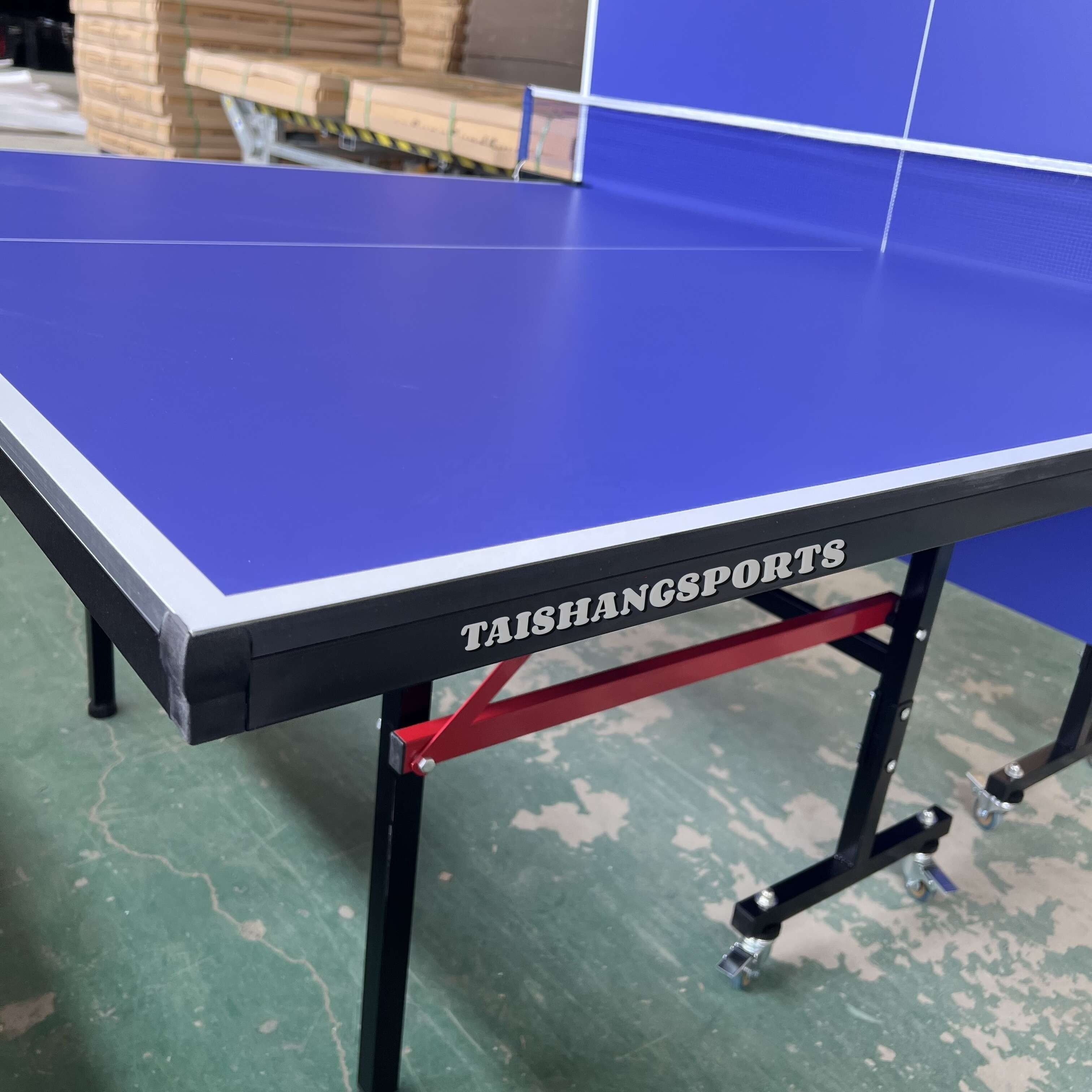 Cheap portable professional outdoor indoor with wheels and locks folding table tennis