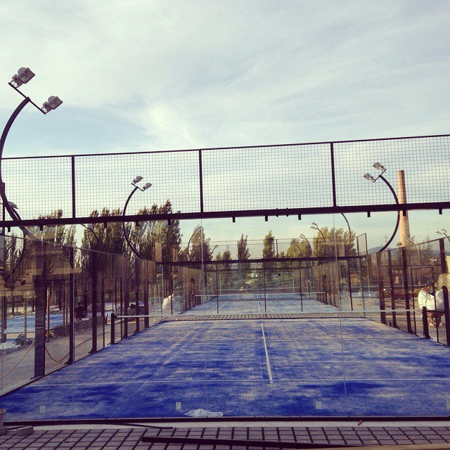 padel court net suitable for sports padel court glass and 16mm glass padel court