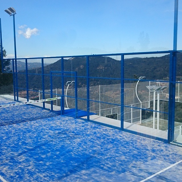 padel court net suitable for sports padel court glass and 16mm glass padel court