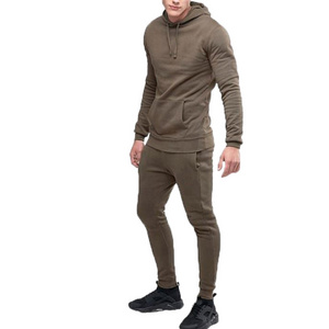 Oem Service Pullover High Quality Blank Sweat Suits Wholesale Men Sweat With Pocket Blank Jogging Suits