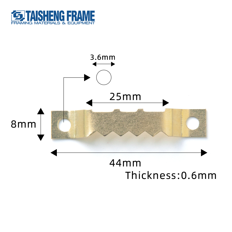 TS-K074 Sawtooth Picture Hangers 1000PCS  2 holes sawtooth Frame Hanging Hook with screw