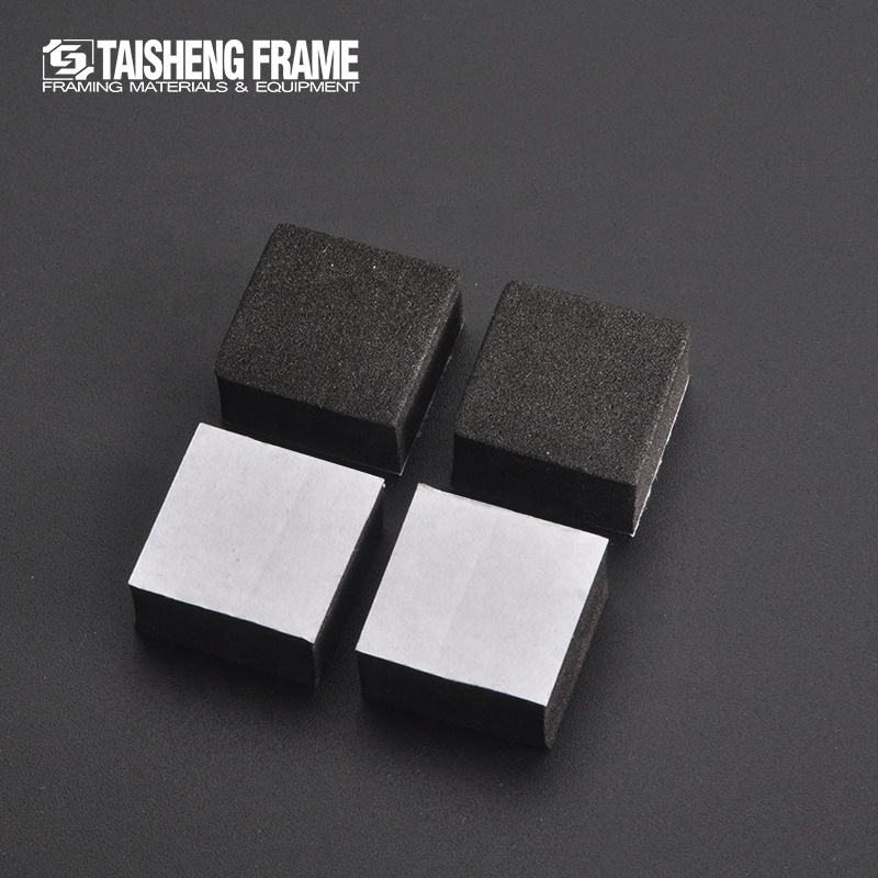 Black Color Self Adhesive Foam Bumpers to Protect Your Photo Frames and Wall Photo Frame Accessories OPP Bags Alloy Mirror Frame