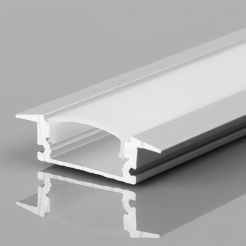 Led Extrusion aluminum Profile recessed channel With 7mm 17mm width led strip For Led ceiling/wall Light