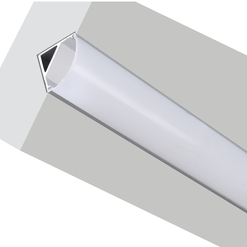 90 degrees angle corner perfiles de aluminio for wardrobe or kitchen cabinet perfil aluminum led light