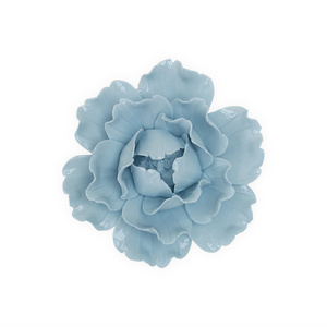 F004BL Ceramic blue flower living room decor flower wall backdrop rose wall flower decor