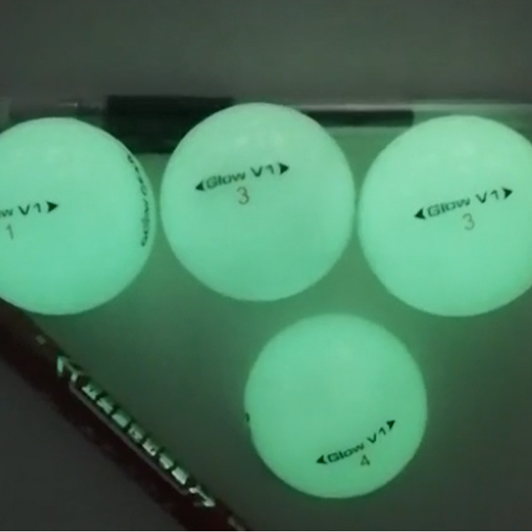 Glow in the dark Golf Balls luminous ball for Night Sports