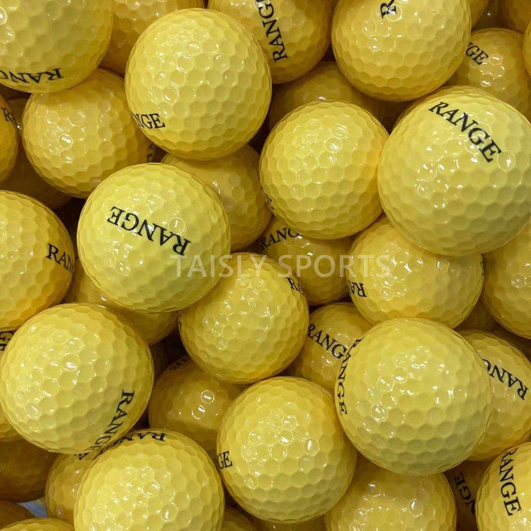 Custom logo driving range 2 layer balles de golf balls