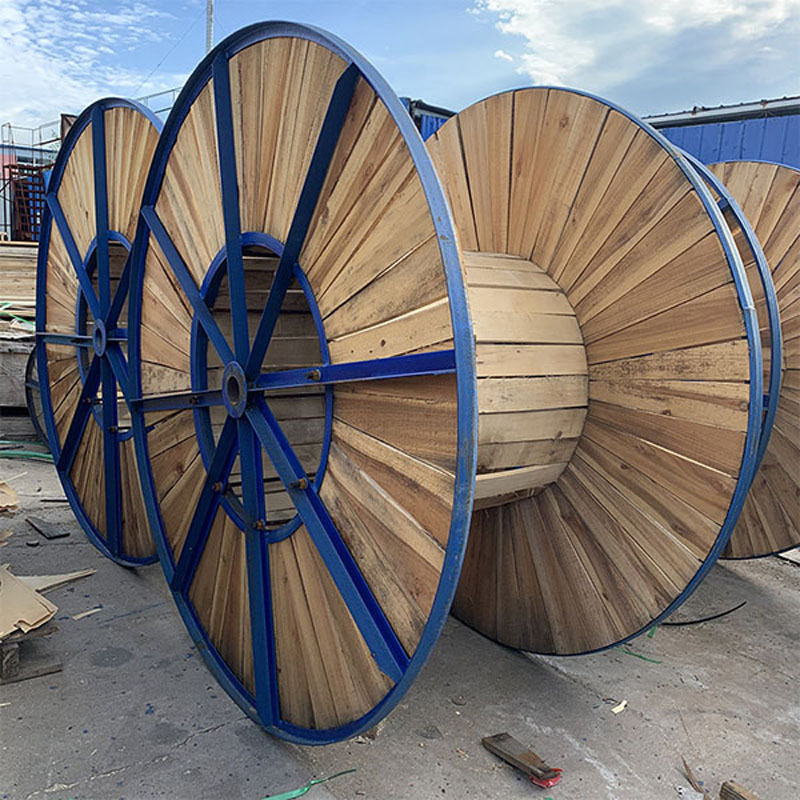 High Quality cable reel drum wooden steel spool for cable