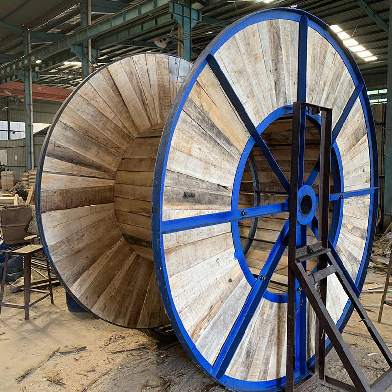 High Quality cable reel drum wooden steel spool for cable