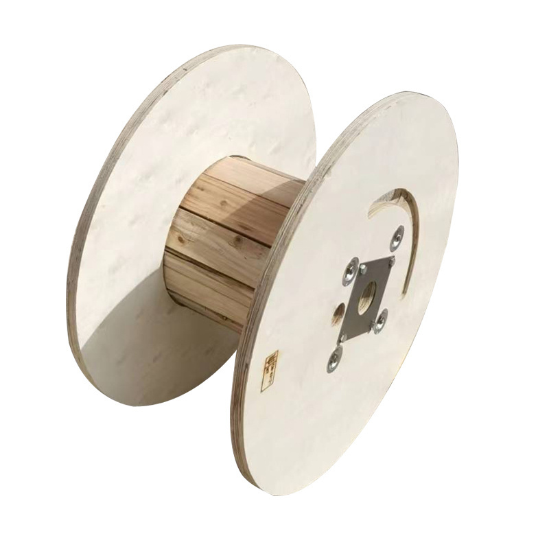 Cardboard Wood Cable Spool Cable Drum Wood Bobbin Wooden Cable Spools For Sale