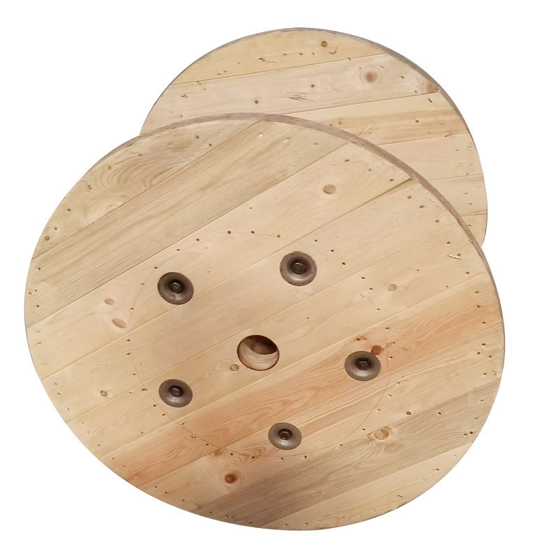 Cardboard Wood Cable Spool Cable Drum Wood Bobbin Wooden Cable Spools For Sale