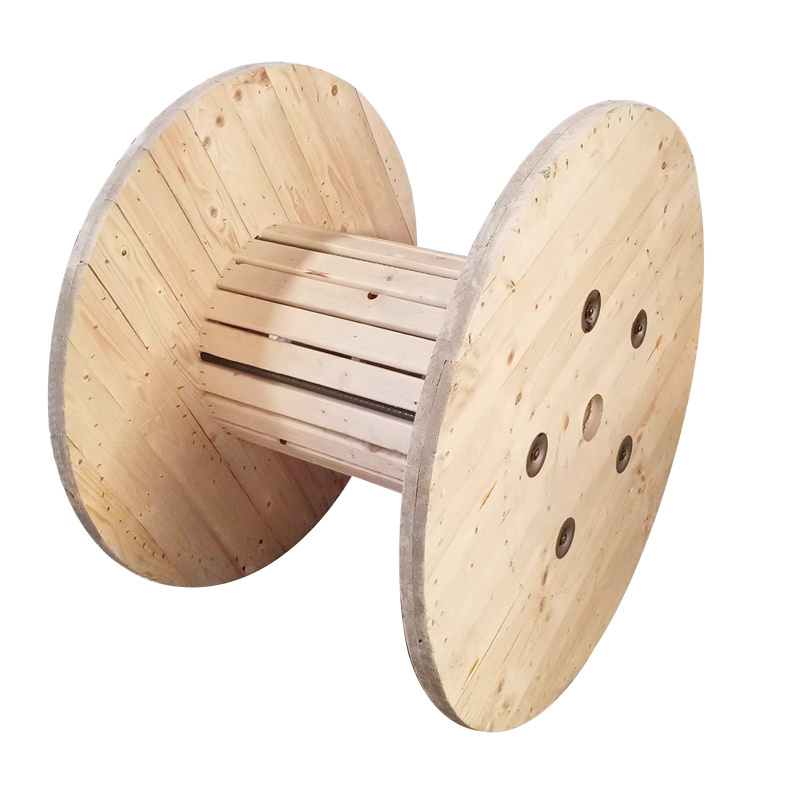 Fiber Optic Wooden Cable Drum Weight Wooden Bobbin Cable Reel