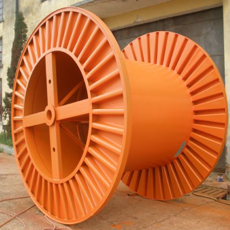 Steel Bobbin Steel Cable Reel Spools Cable Drum Reinforce Corrugated Bobbin For Copper Wire