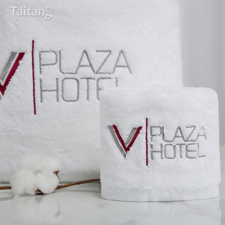 Wholesale high quality hotel bath towel 100% cotton hotel bathroom bath face towel set