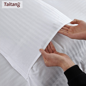 Taitang Soft Premium Hotel Beddings Bed Sheet 100% Cotton Bedspread Coverlet Pillow Case Hotel Bed Sheet Cotton