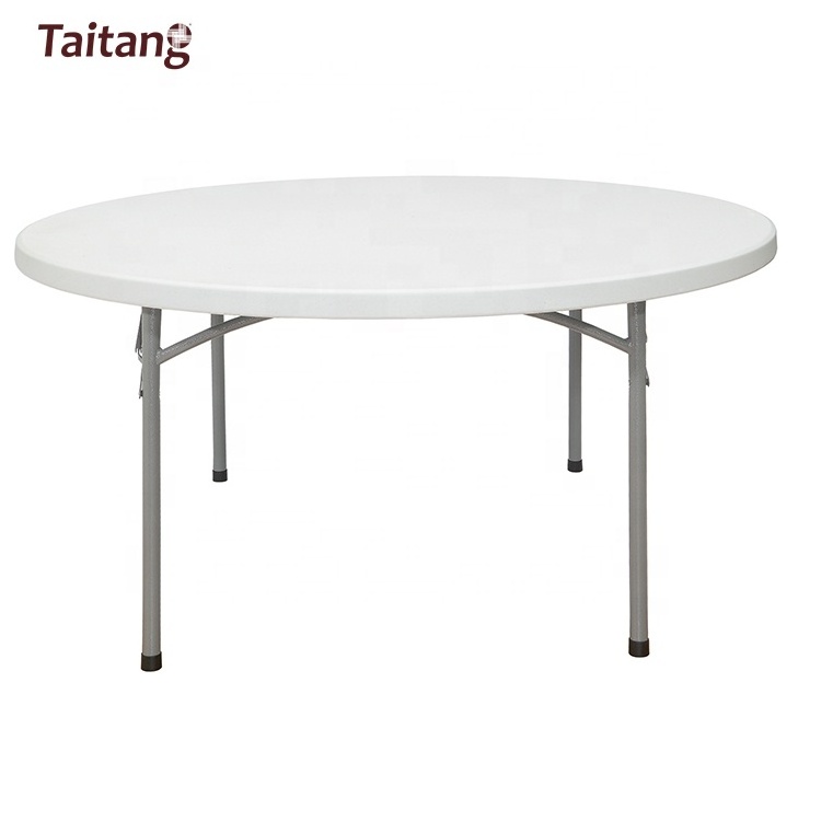 Round Plywood Folding Events Dining table legs folding