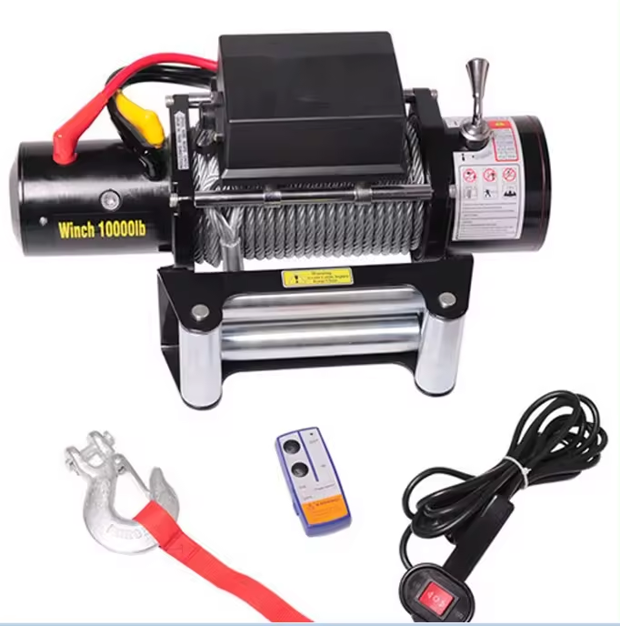 13000 lbs Electric 4x4 Winch 12v With Synthetic Rope Wireless Remote Controller Winches for Jeep Wrangler Winch