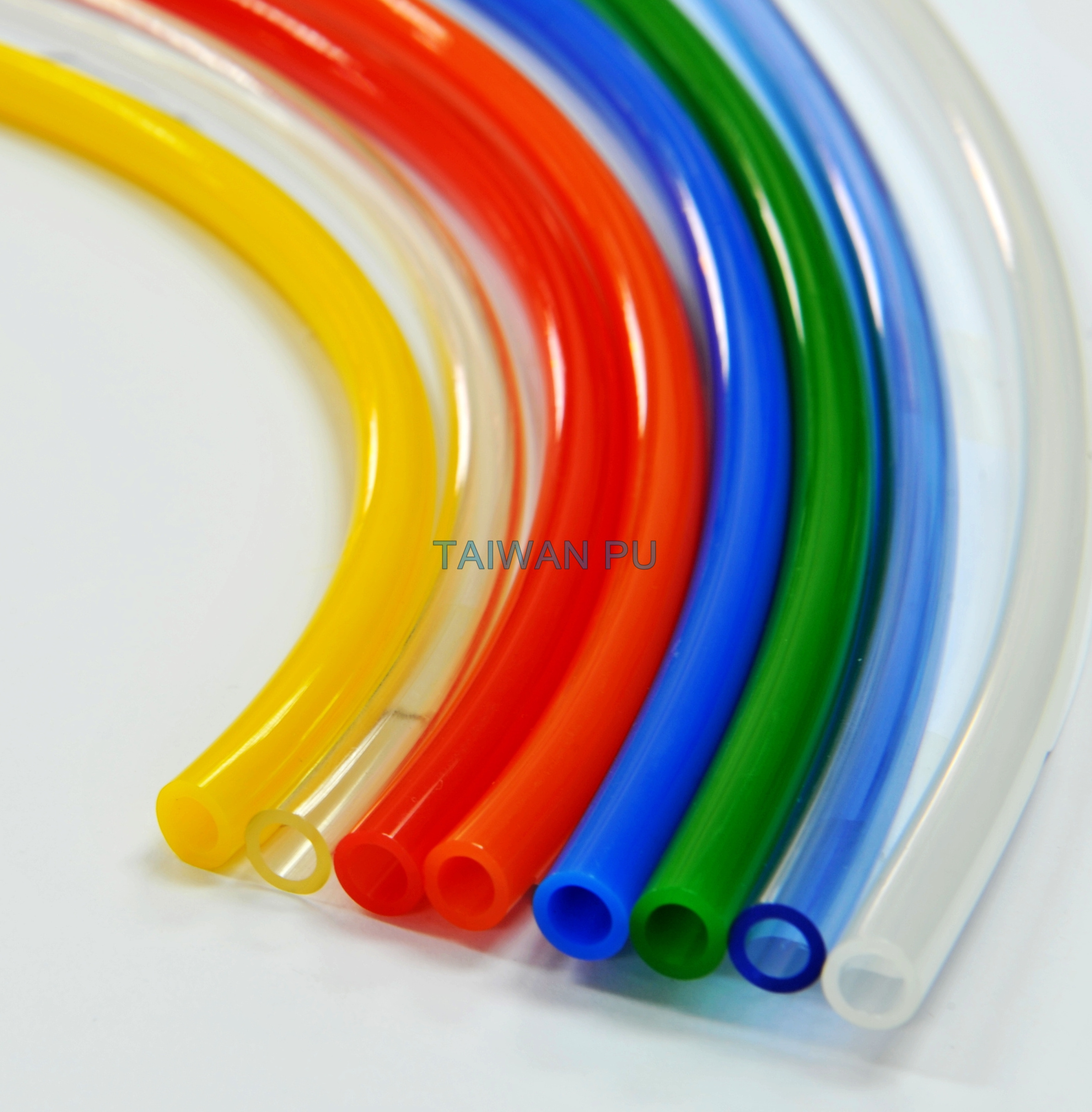 TPUCO Widely used in many applications polyurethane PU coil hose / PU spiral tube  / PU coil cord