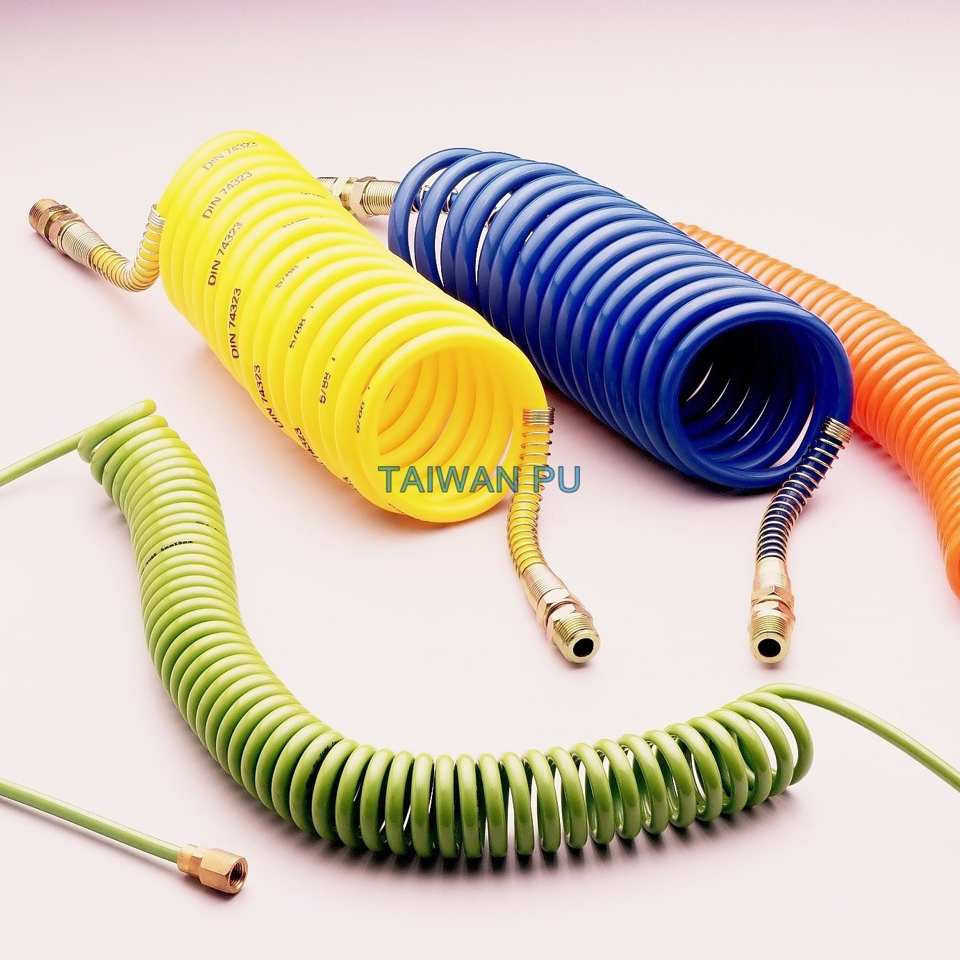 TPUCO Widely used in many applications polyurethane PU coil hose / PU spiral tube  / PU coil cord