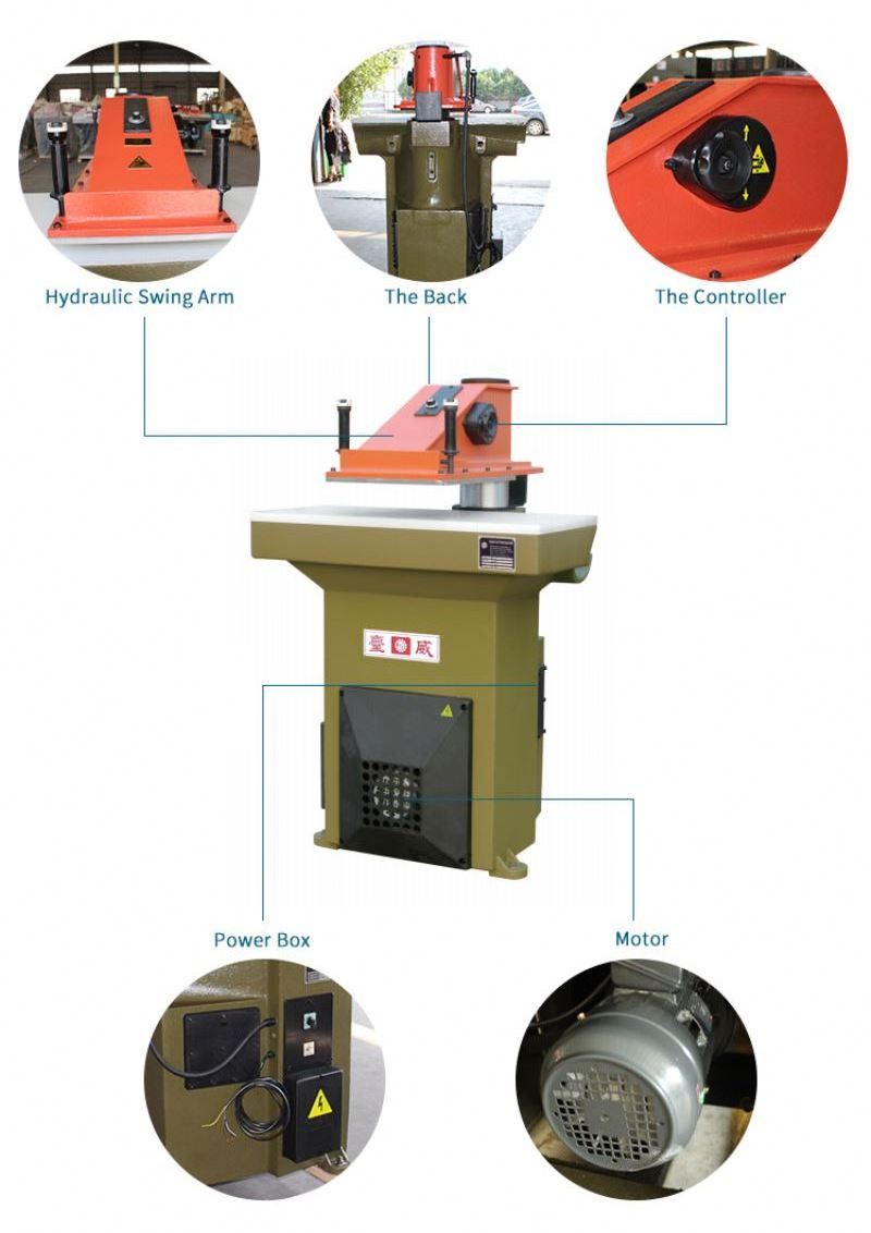 Arm Swing Type Hydraulic Cutter Fabric Cutting Leather Press Die Cutting Machine