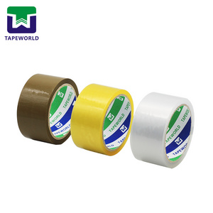 Bopp Brown /Yellow/ transparent packing tape custom logo printed clear cartoon adhesive tape 48mm x 66m