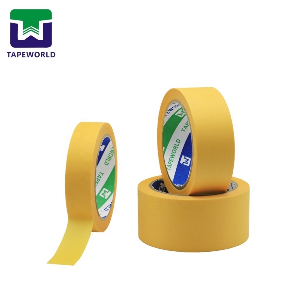 Green Color Painter's Masking Tape Wall Sharp Line Painter's Washi Crepe Paper Tape for Painting