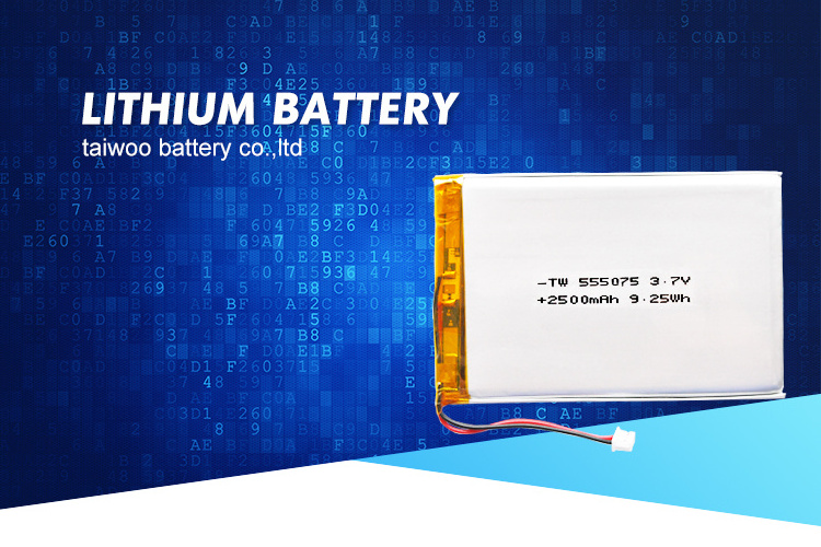 Hot selling  Eco-Friendly  battery High capacity Lithium Polymer 3.7V 3000mAh 555085 li-polymer battery for Consumer Electronics