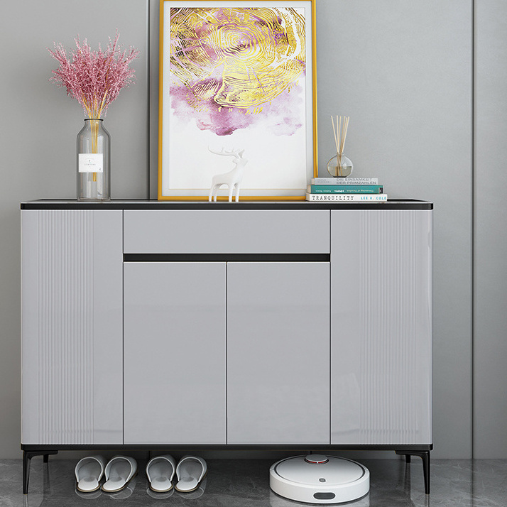 Livingroom Furniture Wood Sideboard Luxury Modern  Shoe Cabinet White