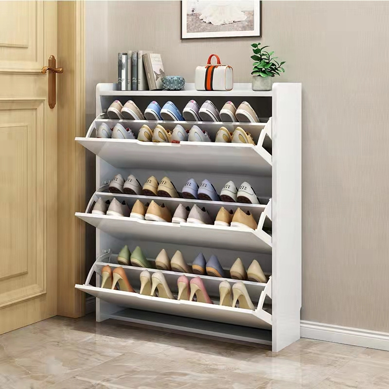 Living room Furniture Shoe Rack Cabinet Wood 2 styles Shoes Cabinet Modern