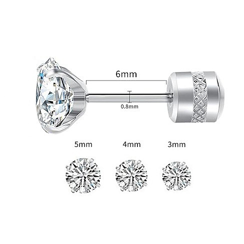 Top Fashion Wholesale 2024 F136 Titanium Earrings Cubic Zircon Earrings G23 Titanium Pierced Jewellery