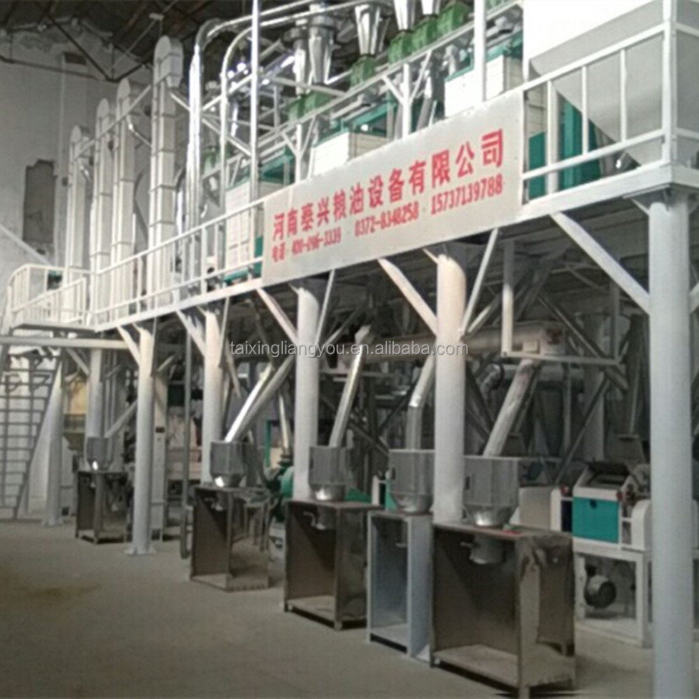 50T/D Fully automatic maize corn flour mill/maize meal mill,maize planting machine with price