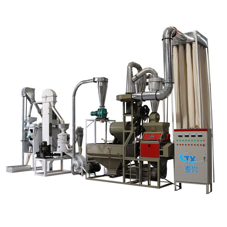 300-500kg/h Maize flour milling machine cornmeal processing plant