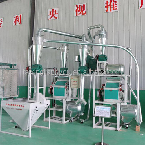 Mini 5-10ton per day small scale maize milling machine / maize meal grinding machines / maize flour packaging machine