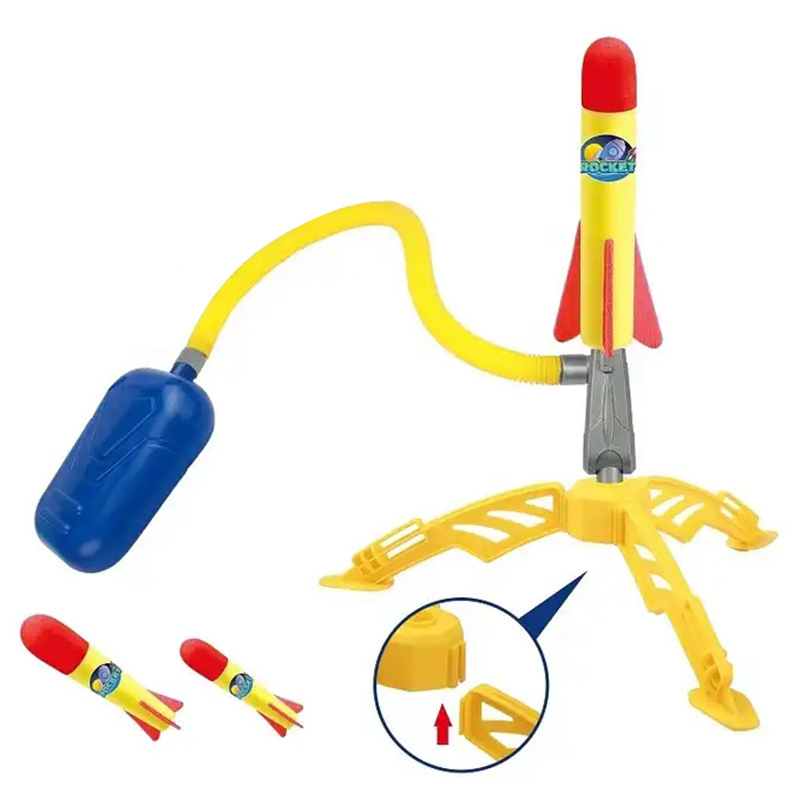 Hot Selling Kids Interactive Outdoor Sports Game Foot Rocket Launcher Game Rocket Launcher Toy