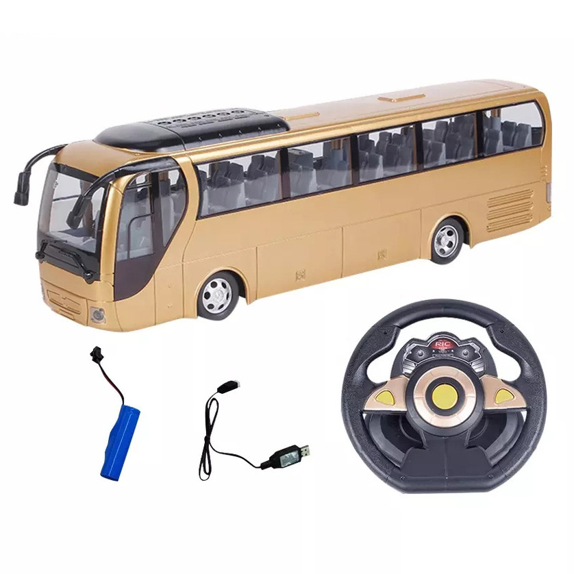 Radio Control Car Toys Monolayer Layer School Bus Toys 4 Channel Rc Bus Toy For Kids