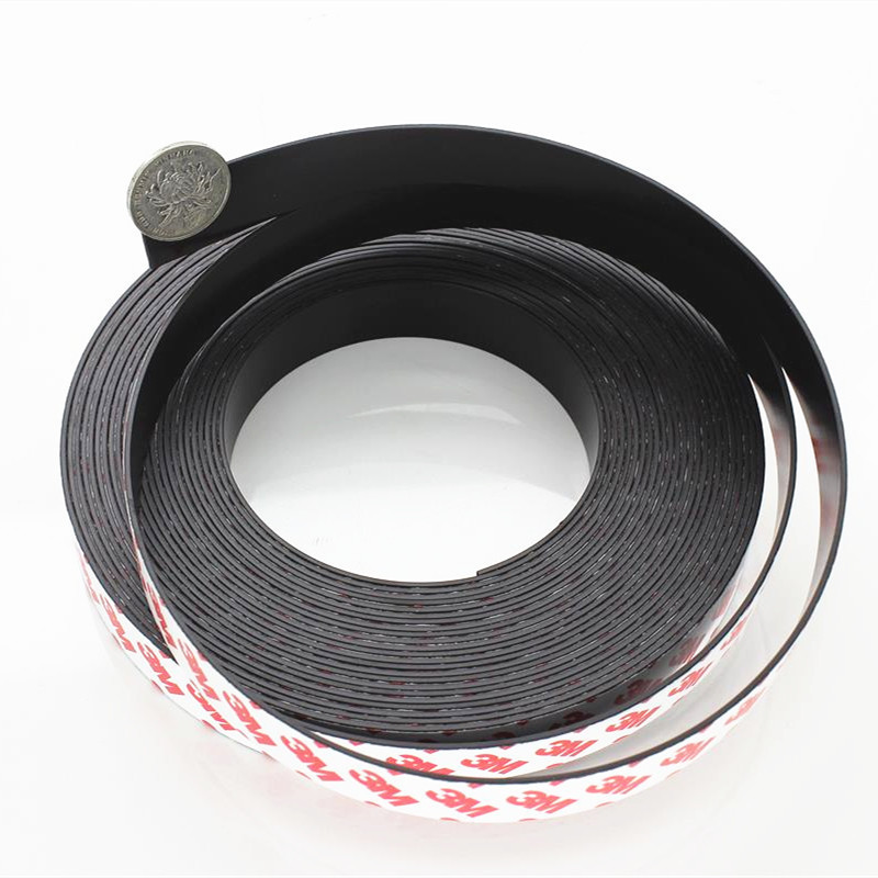 Customized Strong Double Side Self Adhesive Fridge Magnet Tape Rubber Magnetic Tape Roll Neodymium Flexible Magnetic Strip