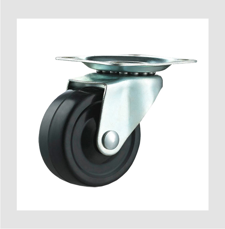 furniture caster wheel swivel style rubber caster wheel 1.5/2/2.5/3 inch plastic wheels for shelves