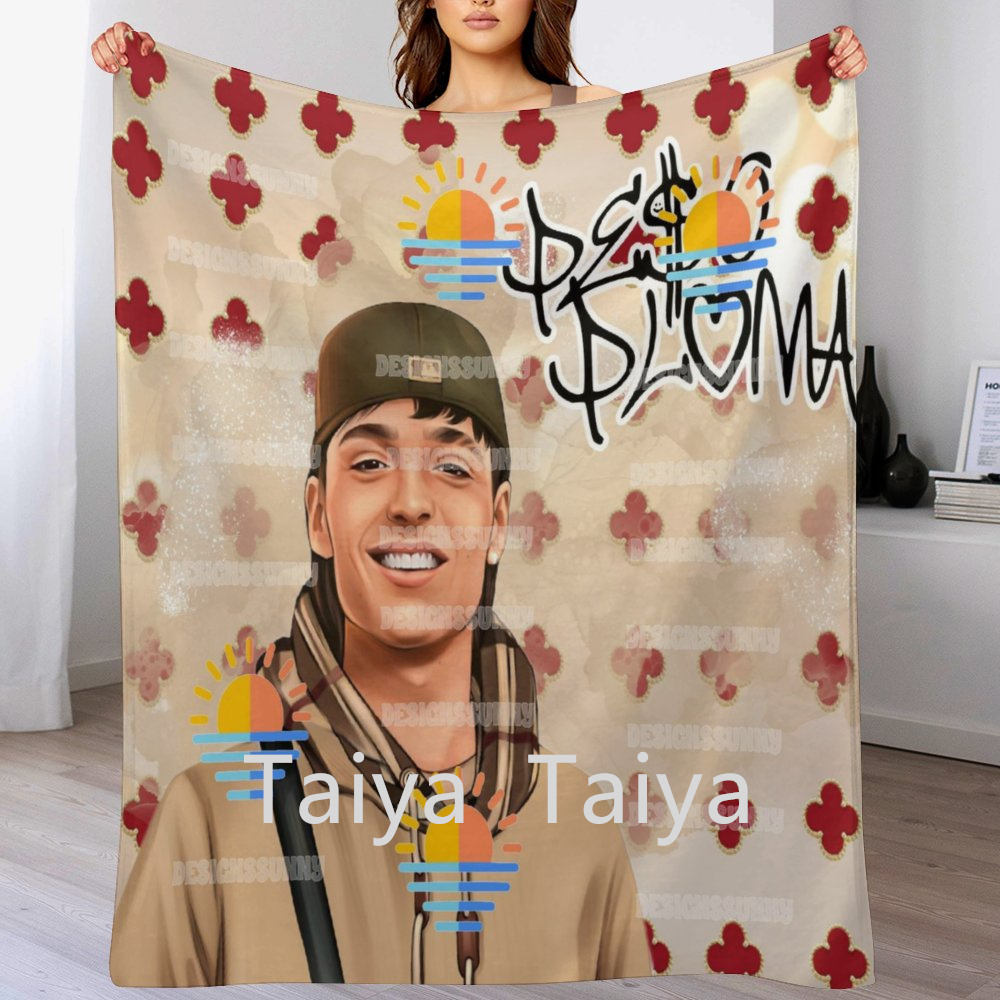 2024 new arrival Peso Pluma karol g Sublimation Flannel fleece travel throw blanket Printed High quality custom blankets