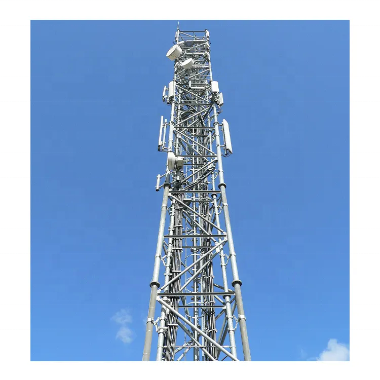 46m Angle Steel Grid Self-supporting Communication Tower Internet Service Provider 4G 5G Tower