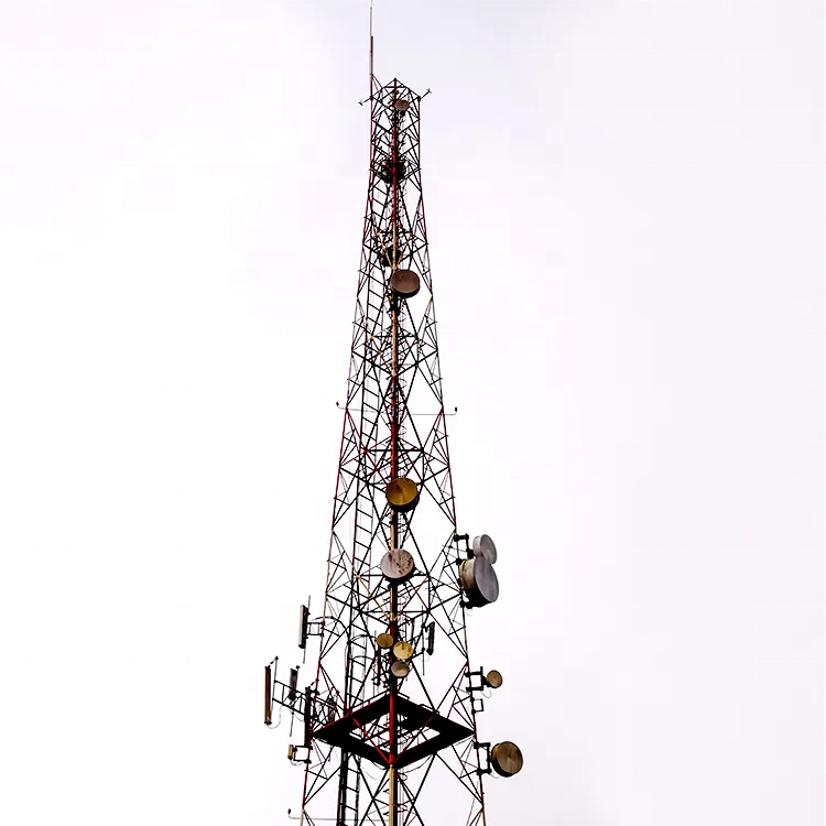 46m Angle Steel Grid Self-supporting Communication Tower Internet Service Provider 4G 5G Tower